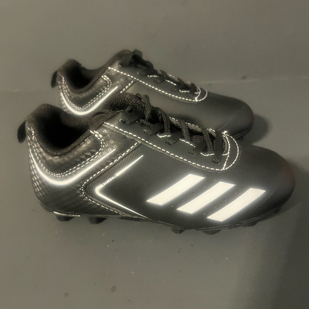 Adidas black and white kids size 11k